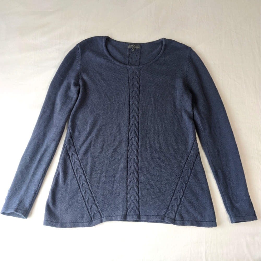 Market & Spruce Blue Sweater Women's Size Medium